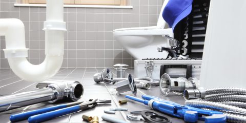 Gereedschap van een loodgieter