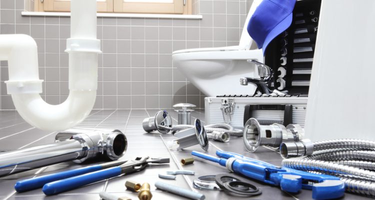 Gereedschap van een loodgieter
