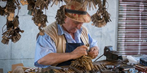 Gereedschap van een slotenmaker