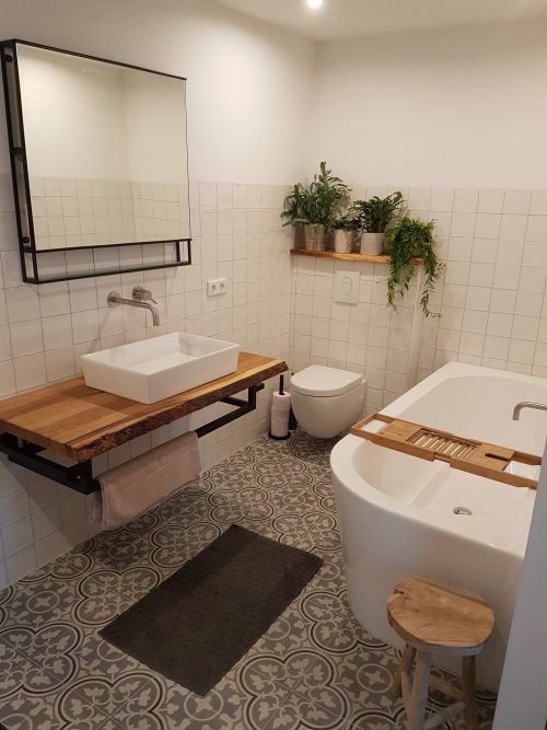 badkamer met portugese tegels
